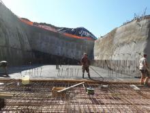 15.09.2020 - jetzt sind 120 m³ Beton fast eingebracht.